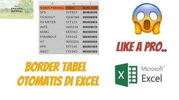 CARA MUDAH DAN CEPAT UNTUK MEMBUAT BORDER TABEL KAMU OTOMATIS DI EXCEL