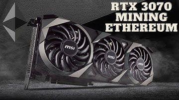 MSI RTX 3070 Ventus 3x Mining Ethereum Added to Wire Rack Rig