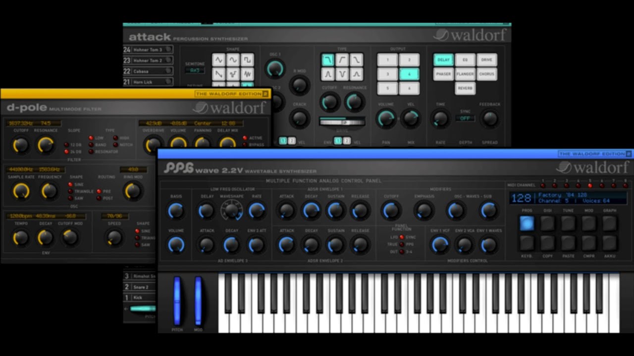 Waldorf PPG Wave VST AU Synthesizer Quick Demo Test YouTube