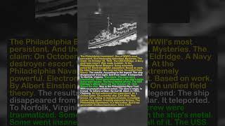 The Truth About the Philadelphia Experiment: Science, Hoax, or Cover-Up?