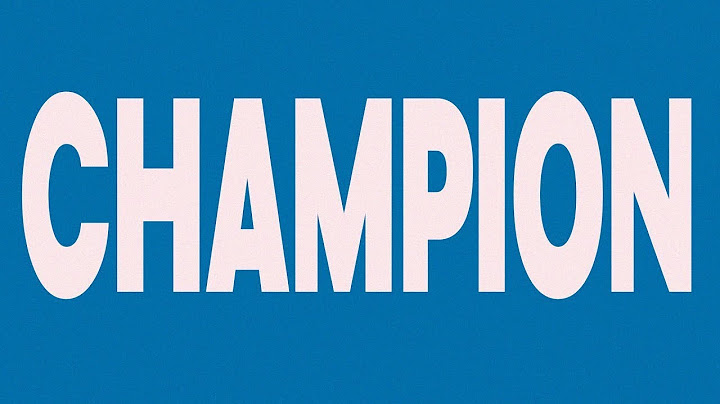 Apollontheone - CHAMPION (Visualizer)