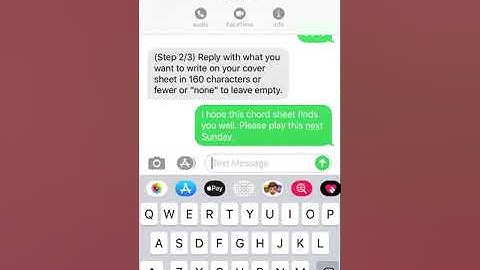 Send a FAX through a text message