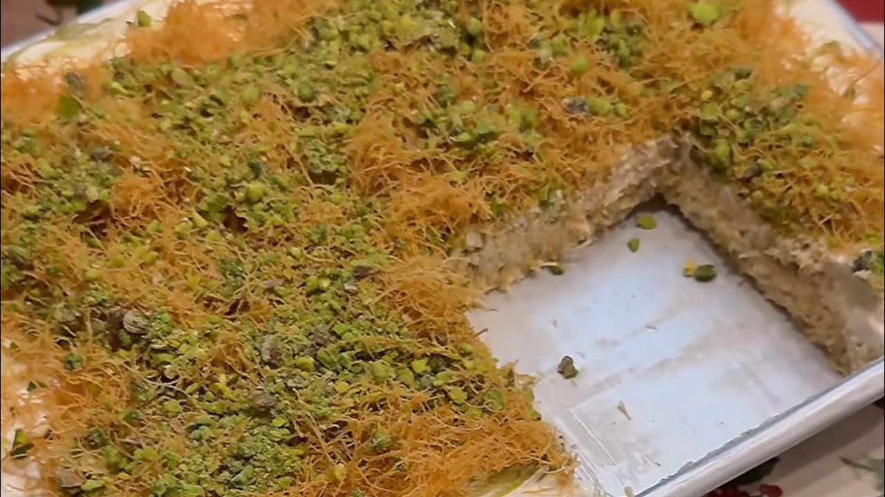 أيس كريم كنافة ألذ من اللذاذة 😋✨……. بلقيس الحيدري