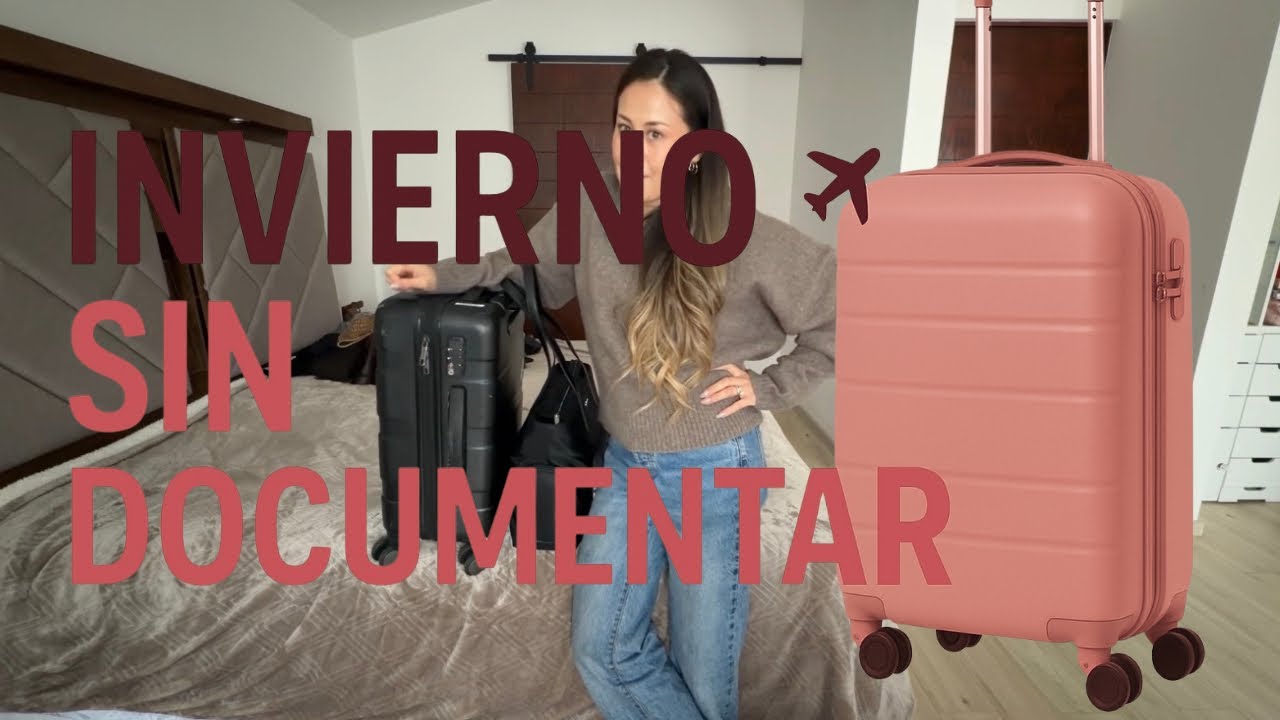 Cómo empacar para 15 días en clima frío SOLO con carry on | Ropa, capas y tips