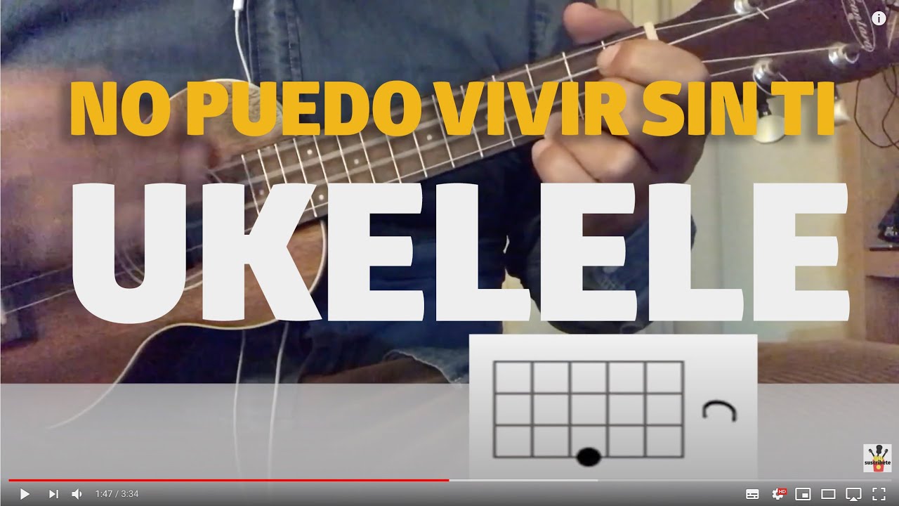 No puedo vivir sin ti en UKELELE
