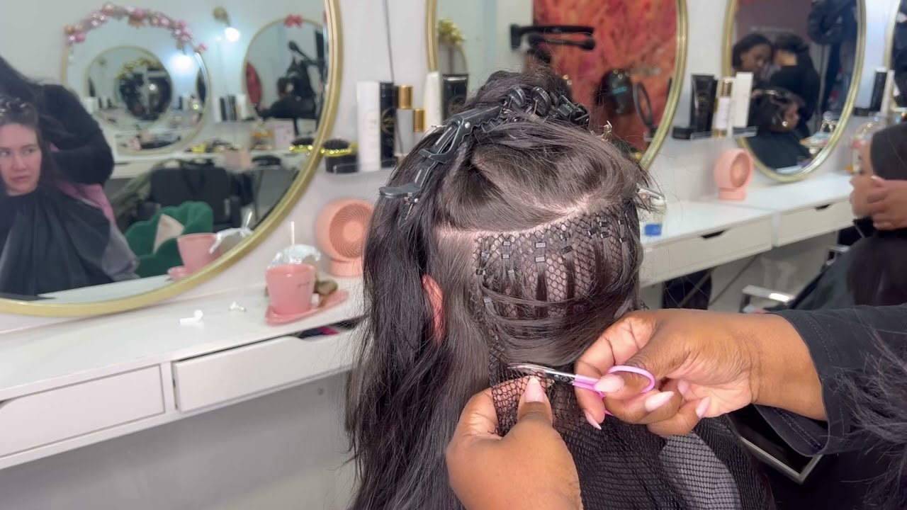 Hair extensions after Hair Transplant (hairloss mesh integration)