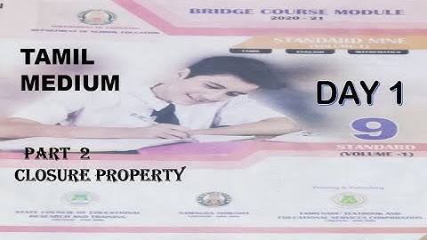 9thMaths_BridgeCourse _Tamil Medium  DAY 1 _ RATIONAL NUMBERS _   Closure Property _PART 2