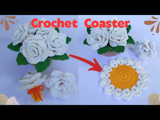 Easy Daisy Flower Coaster: Free Crochet Pattern - OkieGirlBling'n'Things
