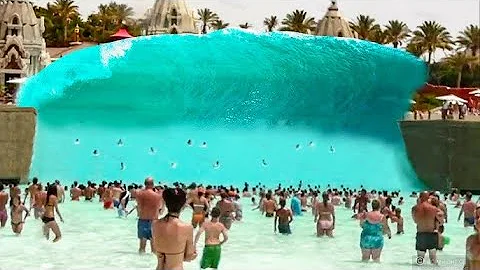Top 10 Largest Artificial Waves | Scary Wave pools!