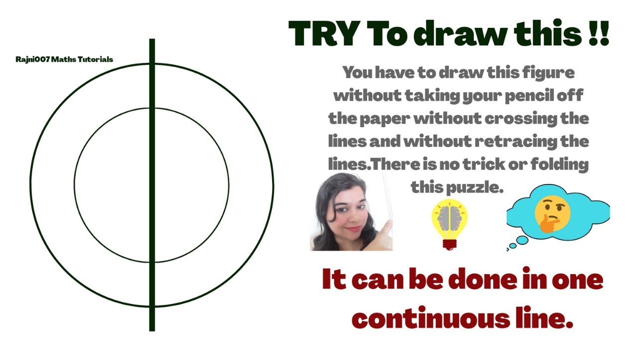 Without Lifting Your Pencil Can You Draw This Try To Draw This A Very Good Puzzle For Brain Youtube