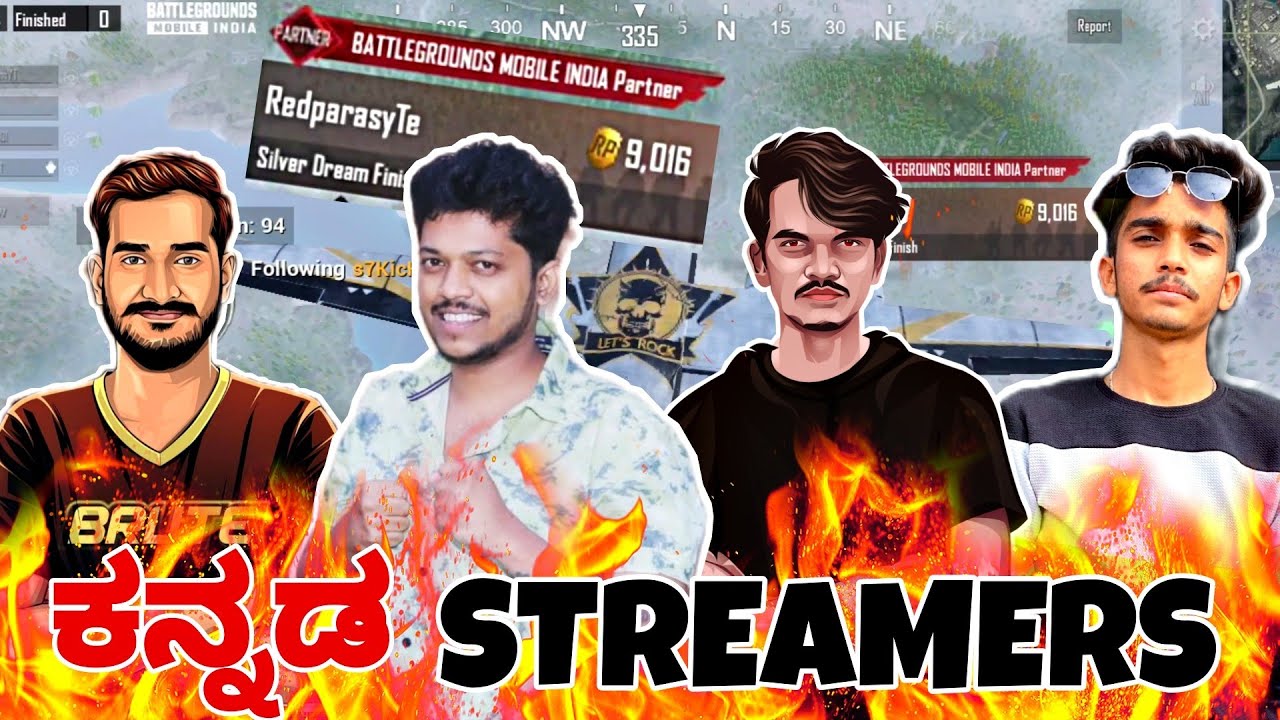 PLAYING WITH @Redparasite @BruteGaming @kicha2op | ಕನ್ನಡ STREAMERS 💥 | BGMI KANNADA