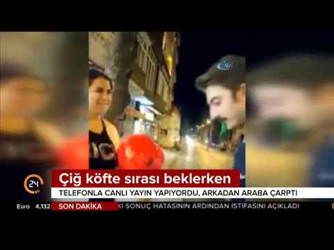 Kaza canlı yayında geldi