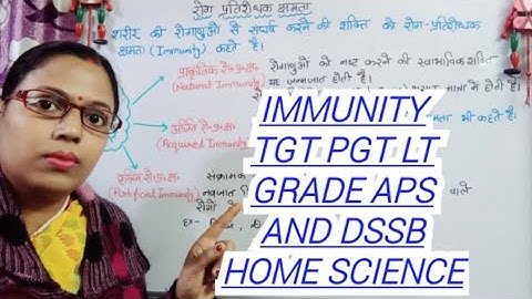 TGT PGT LT GRADE HOME SCIENCE IMMUNITY