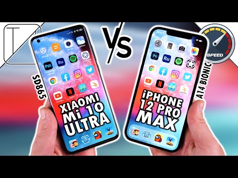 Xiaomi Mi 10 Ultra vs iPhone 12 Pro Max Speed Test