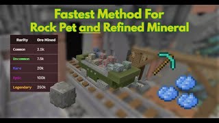 EASIEST Rock Pet and Refined Mineral Method