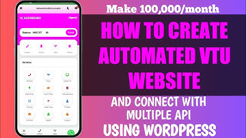 How to create Automated VTU Website in 2024 To buy Airtime,data(You Can Connect With Multiple API).