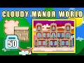 Cloudy manor main world  growtopia world design