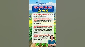 Phúc đức lớn của phụ nữ #duocsily #dsly #chamsocsuckhoe #suckhoe #songkhoe