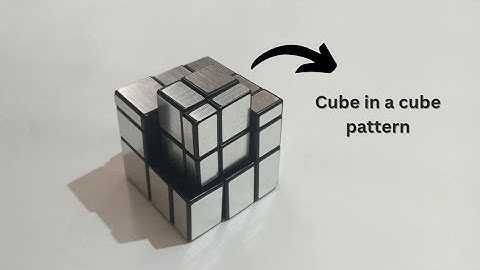 How to make cube in a cube pattern on mirror cube