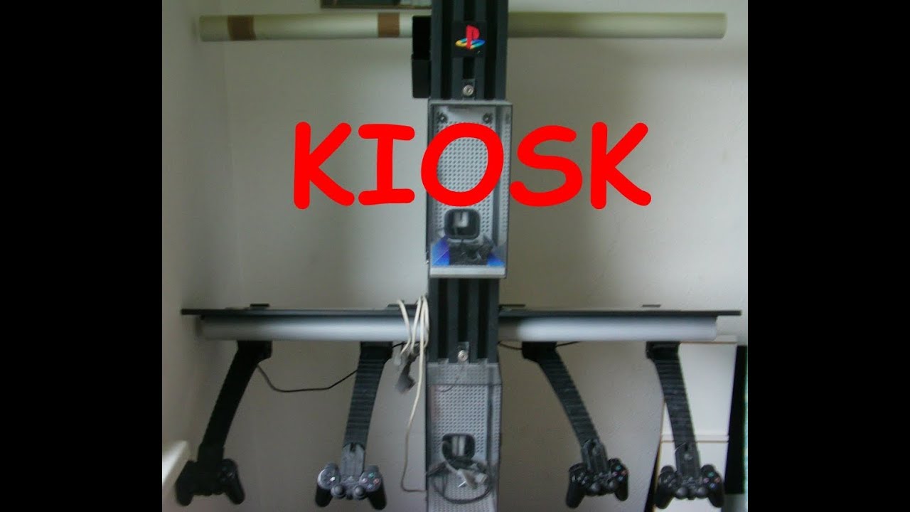 Sony Playstation 2 Kiosk ( 2 Konsolen + 4 Controller + 2 TV Edition