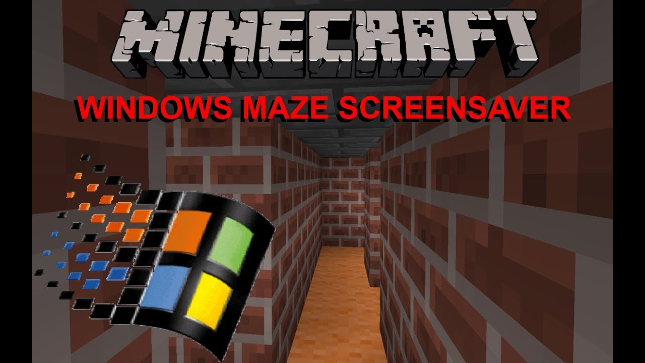 Windows 3d Maze Screensaver In Minecraft Youtube