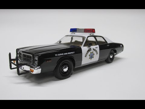 1978 Dodge Monaco California Highway Patrol CHP Police Car 1/25 Scale Model Kit Build Review MPC922