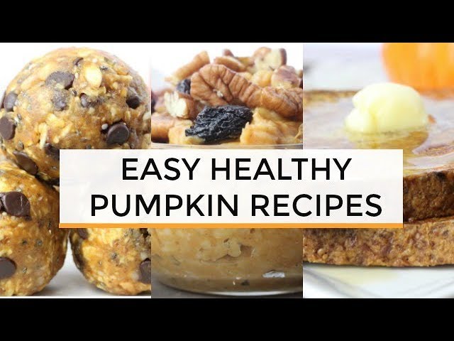 PUMPKIN RECIPES | 6 Easy Healthy Pumpkin BREAKFAST Recipes | Clean & Delicious