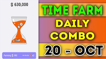 Time Farm Daily Combo 20 Oct 2024 | Today Time Farm Oracle Answer | Time Farm Answer Today #viral