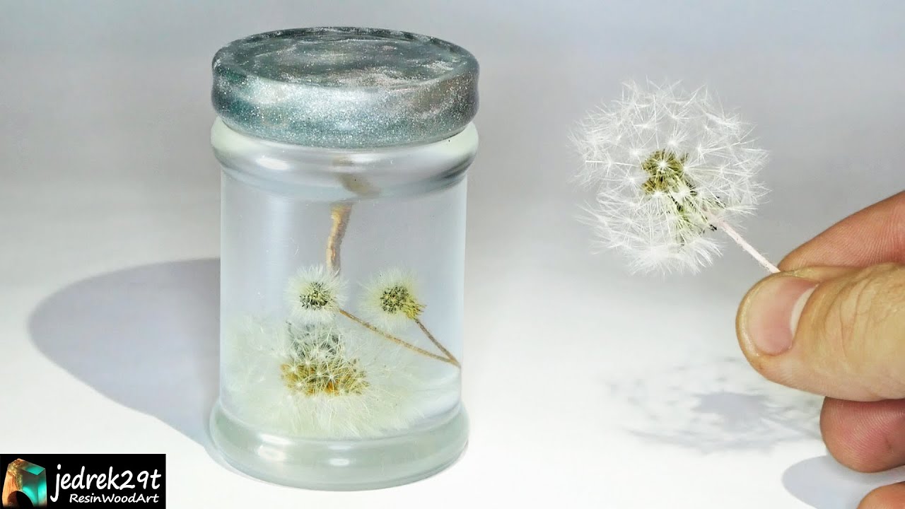 Dandelion in Jar / DIY / RESIN ART