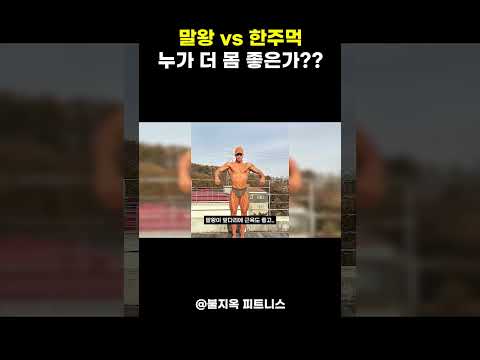 말왕 vs 한주먹 몸 비교, 간고가 잔잔하게 말왕 압승을 선언한 이유 thumbnail
