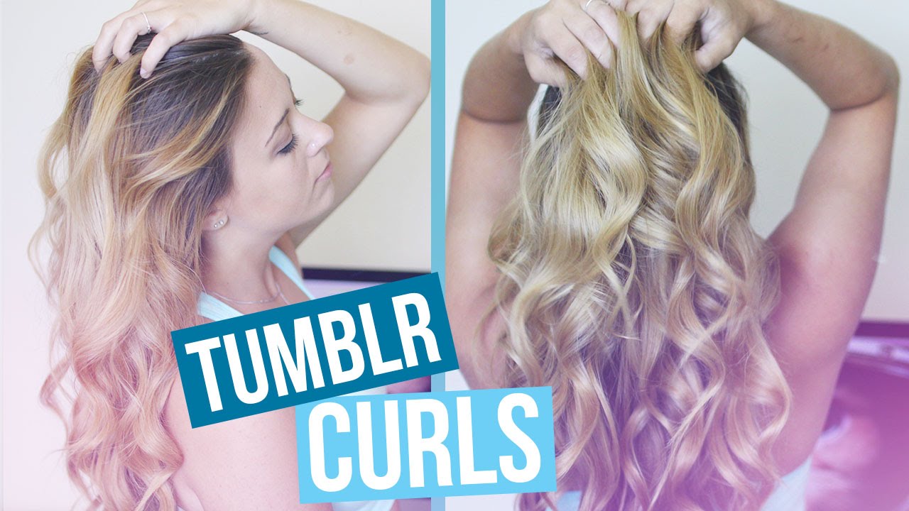 Loose Voluminous Tumblr Curls Laurensvanityy Youtube