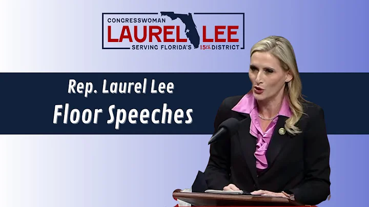 Rep. Laurel Lee Speaks on House Floor to Support Criminal Justice Policies, Ensure Community Safety