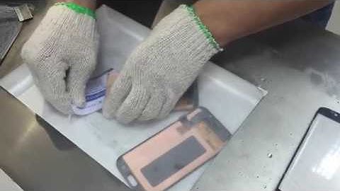 practice video for Samsung galaxy s6 edge glass separating with lcd freezing separating machine