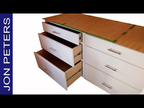 How to Install Kitchen Pantry Cabinets - YouTube