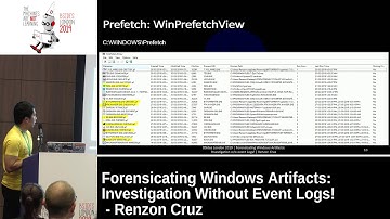 Forensicating Windows Artifacts: Investigation Without Event Logs! - Renzon Cruz