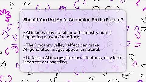 Should You Use An AI-Generated Profile Picture? - Everyday-Networking