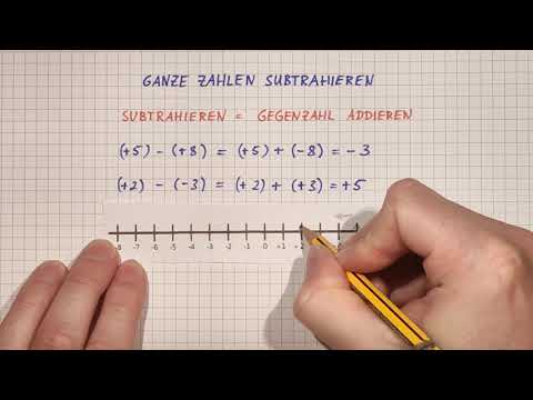 Video: Was ist das Subtrahieren von ganzen Zahlen?