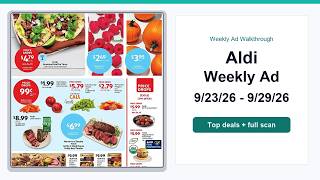 Aldi Weekly Ad (9/23/26 - 9/29/26) Top Deals