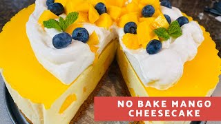No Bake Mango Cheesecake (The best Recipe ever!)