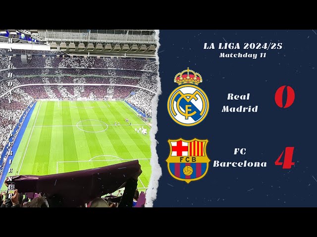 Real Madrid - FC Barcelona 0:4 / Spain / La Liga / Matchday 11