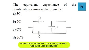 The equivalent capacitance of the combination | NEET 2021 Solutions | Fisique