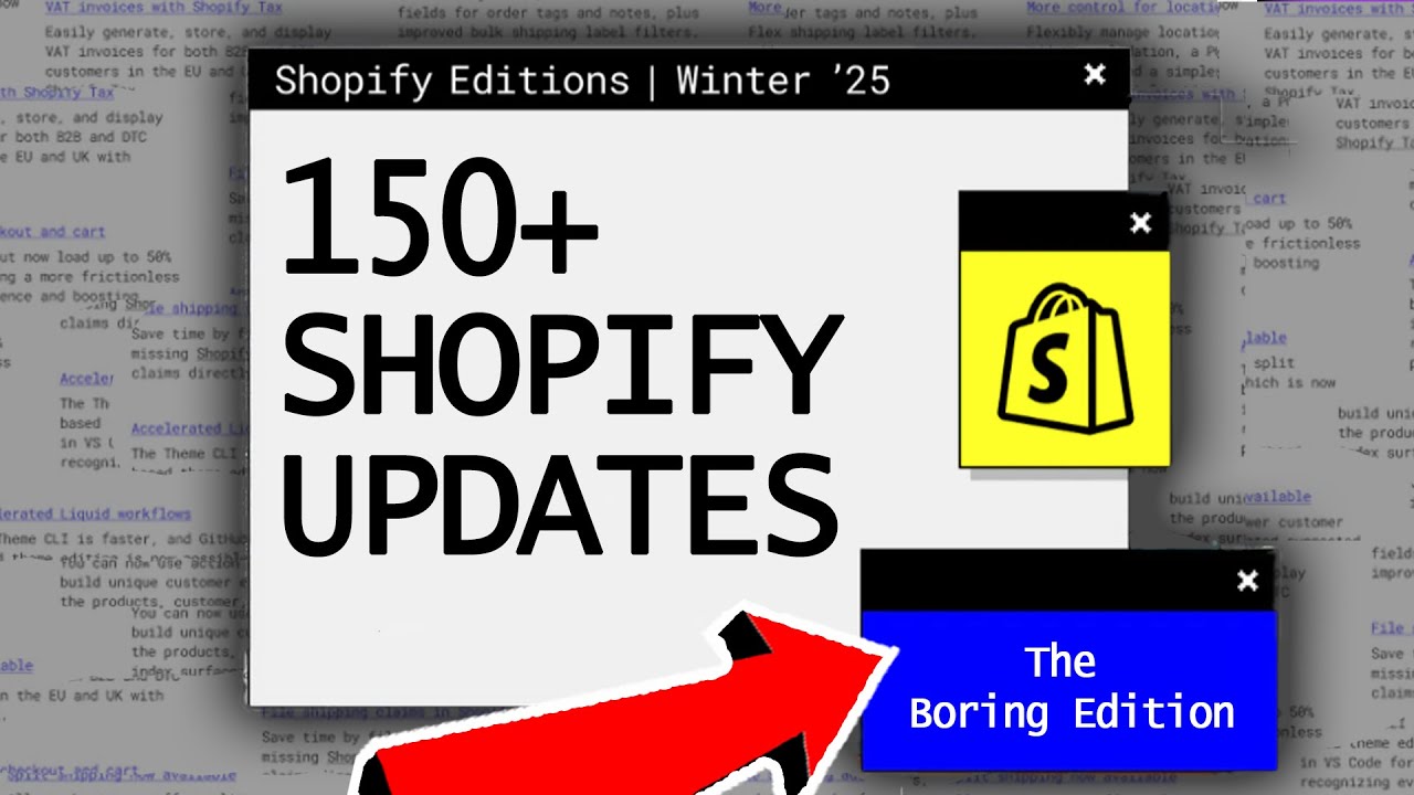 HUGE SHOPIFY UPDATES - Shopify Winter Editions 2025 | A Complete ...