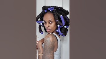 No Retwist Required‼️ Flexirod curls on locs #diylocs #noretwist #locstyle