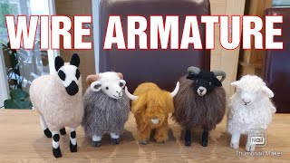WIRE ARMATURE - KEEPING IT SIMPLE - Needle Felting Animals, Needle Felting For Beginners