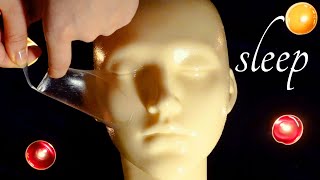 ASMR 🎧 Satisfying Sticky Peel off Mask | Face Tapping, Massage, Skin Care sounds (No Talking)