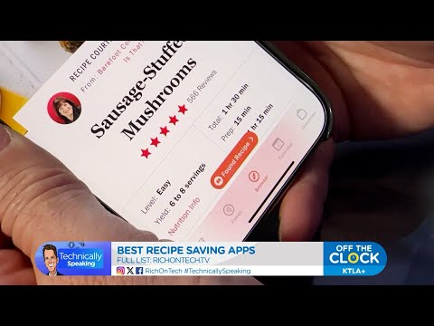 Technically Speaking Best recipe apps