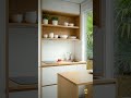 VIRAL TIKTOK Cozy kitchen makeovers: cooking bliss in small spaces Tropis Kontemporer #Shorts