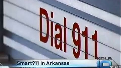 National Smart911 Technology to Improve 9-1-1 Services (AR)