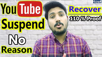 YouTube Channel Suspend | Banned | Terminated No Reason Recover it 110% Proof  2018