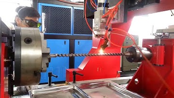 laser cladding for the extrution machine screw